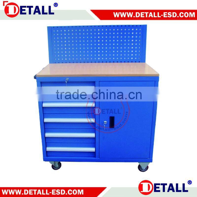 beech wood top tool storage cabinet