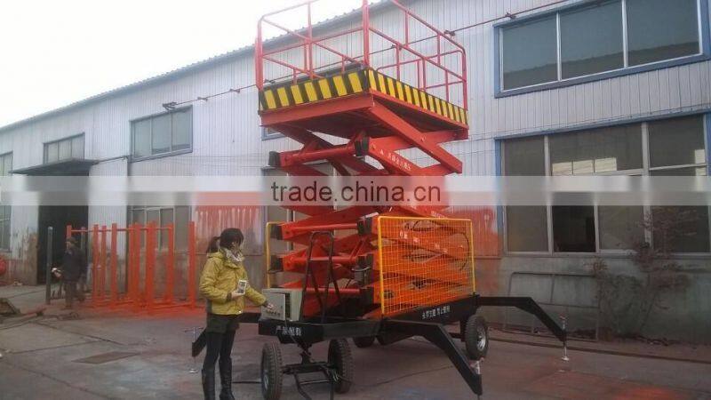 mobile electric scissor lift/hydraulic goods lift china/material lift elevators
