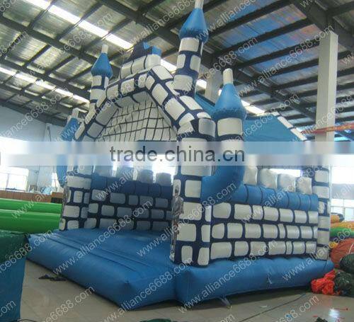 2014 blue castle inflatable jumping castle children party game