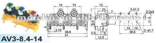 Universal female 3.5mm audio jack adapter
