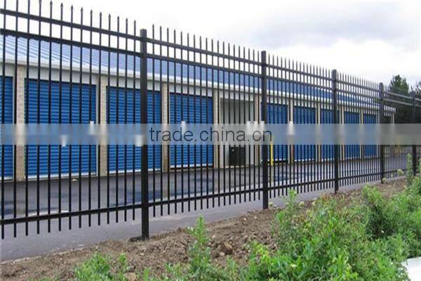 Hot dip galvanised tubular metal fence panel