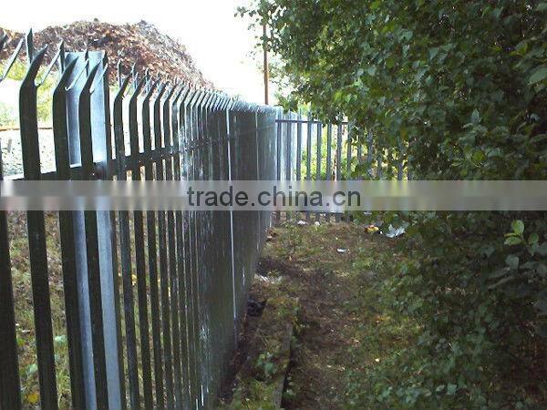 high qality Canada hot-dipped galvanized steel palisade fencing