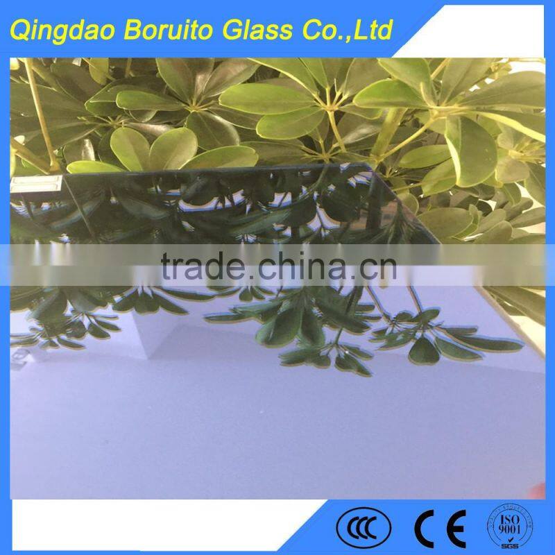 High quality 6mm clear single coated float aluminum mirror glass