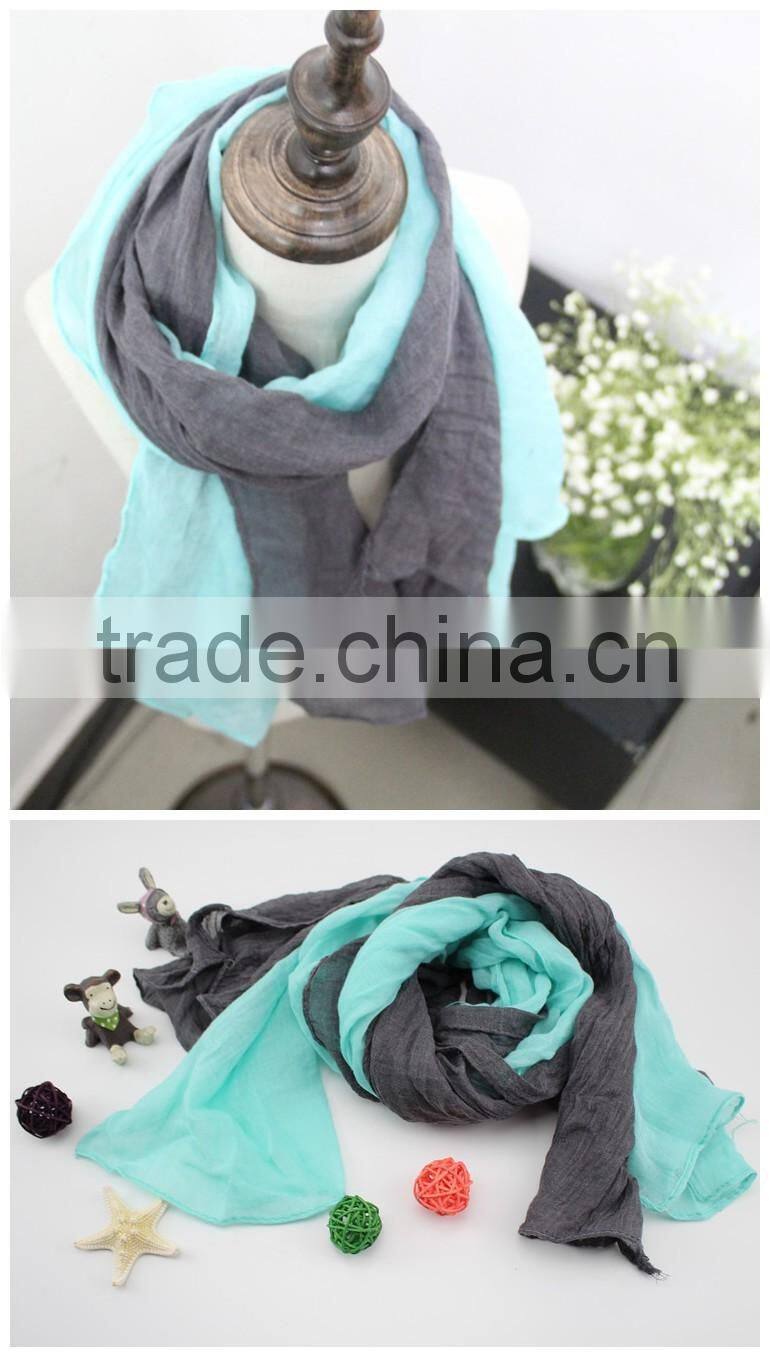 Daily Trend-all Plain Color Matching Cotton Polyester Fashion Baby Girls Boys Scarf