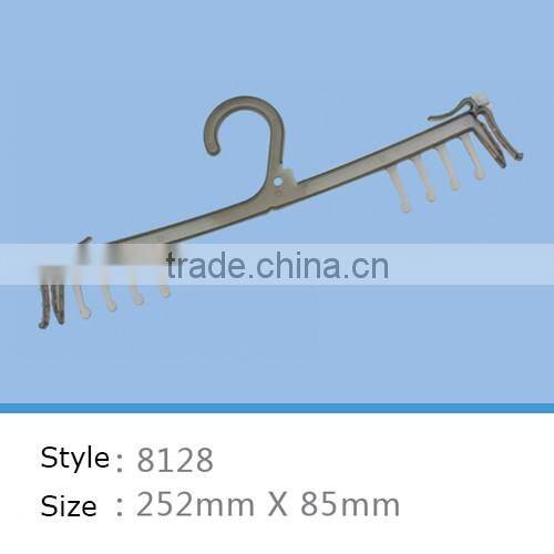 black fancy plastic clothes hanger for underwear and bra