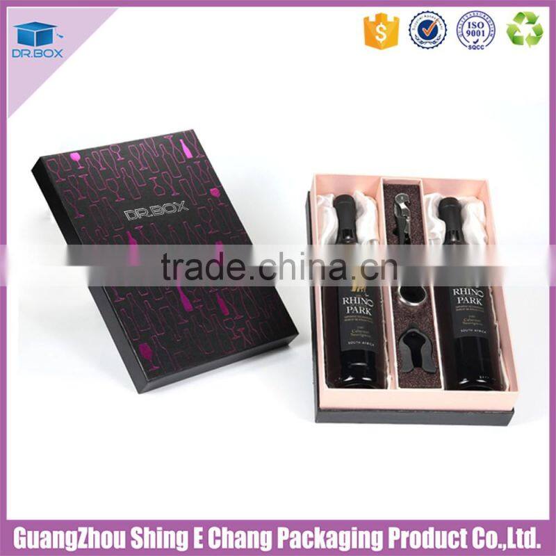 Low MOQ Experienced Custom luxury Design Rigid wine box