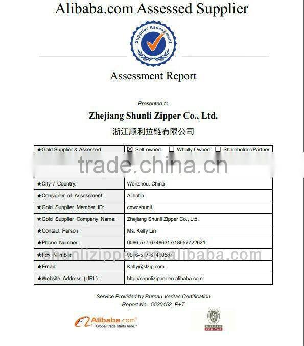 2015 5# plastic zipper o/e with reversible slider zipper for abs plastic