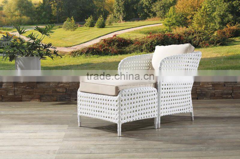 Relax Chair and Ottoman Wicker Patio Set