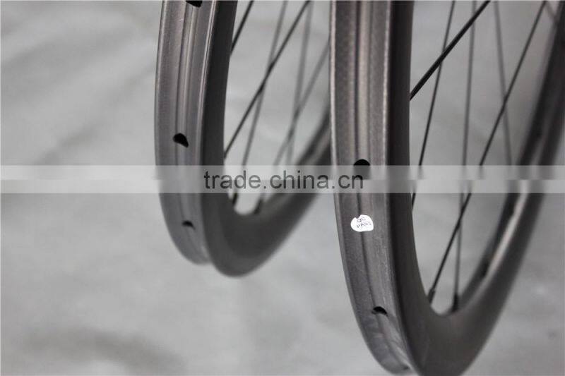 40T powerway hub black tubular carbon road bike carbon wheelset UD Matt carbon wheels W40T