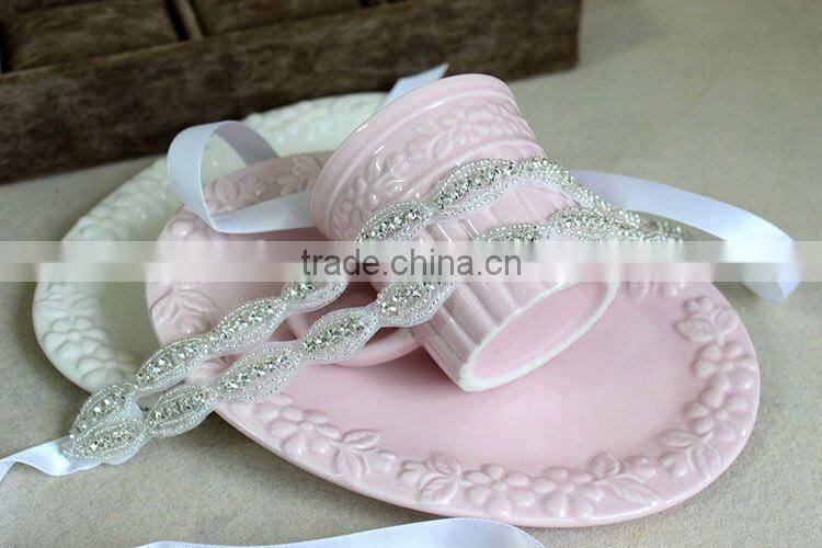 Wedding Romantic Crystal Rhinestone Headband Bride High Quality Hair Jewelry Bridal Vintage Hair Accessories