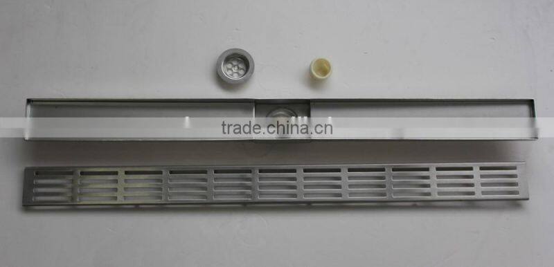 Audemar E series Straight Edge Sloped Channel Base Stainless Steel Swimming Pool Gutter Drain