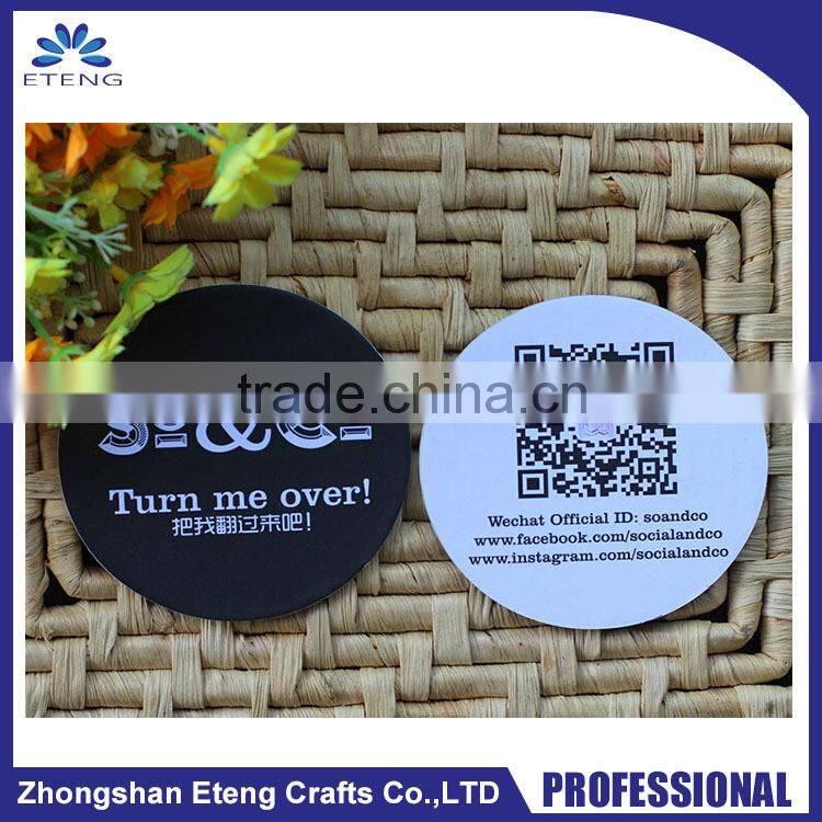 Promotion & Wholesale custom printing absorbent paper coffee coaster