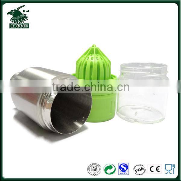 2014 Hot FDA Approved Stainless Steel Juice Sauce Bottle / Juice Water Bottle Fruit Infuser