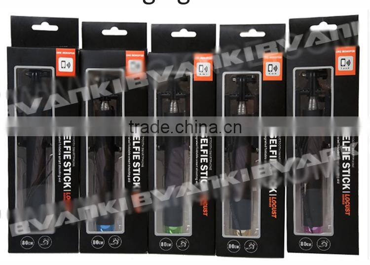 Mini selfie stick 2015 new product foldable wired selfie stick for smart phone distributors canada