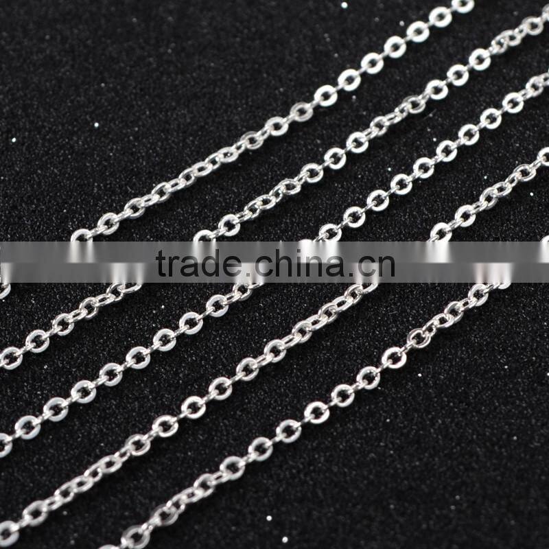 Gold Fill Chain Flat Cable Chain, necklace chain, bulk chain wholesale,Spinel Rosary Chain, Sterling Silver chain