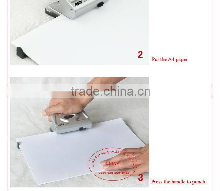 Two hole punch paper punch