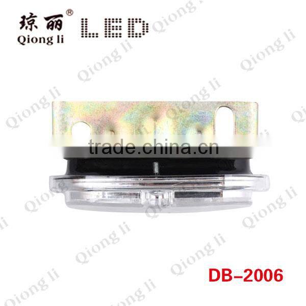 high quality steel bracket PC lens 24v led red universal square lamp red