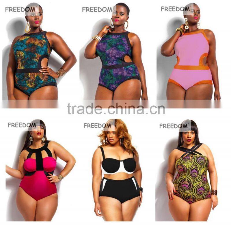 Bandage One Piece Swimsuit Plus Size Woman 5XL