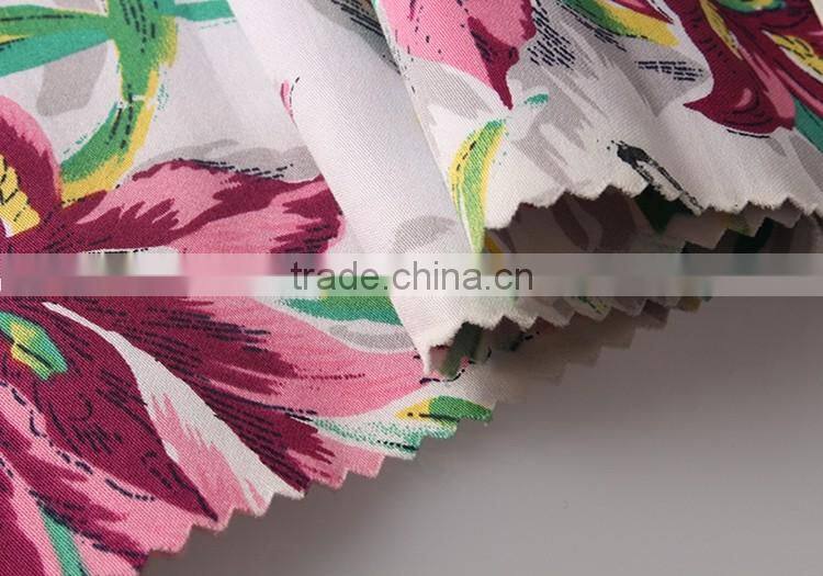 2016 digital printed textiles wholesale 100% cotton satin fabric