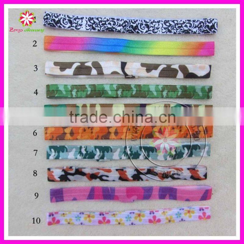 Solid fold over elastic 5/8" for baby headbands and hair ties