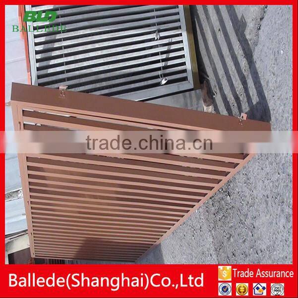 custom shape wall aluminum canopy louver