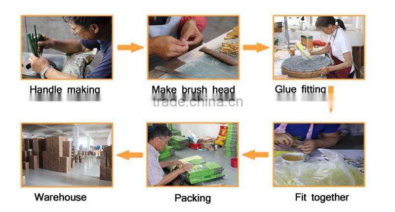 Nickel-Plated Wooden Handle Wall Artist Painting Brush