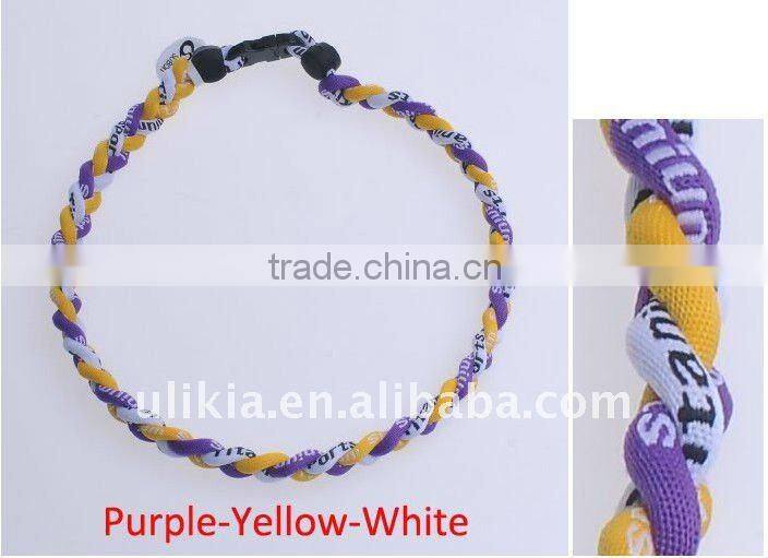 Germanium Titanium Baseball Sport Necklaces in Tornado style