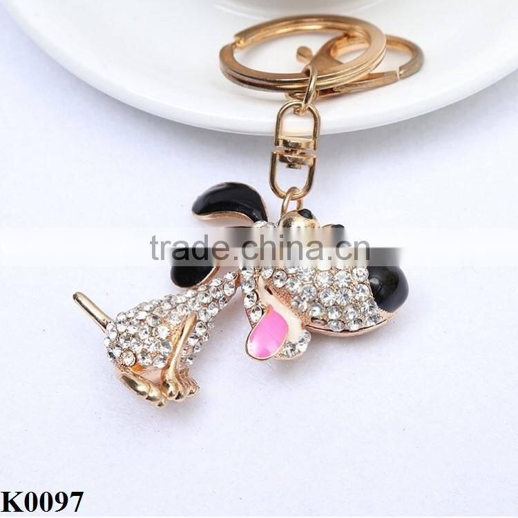 Cute dog keychain keyring wholesale more animal shaped choose key chain wholesale K0097