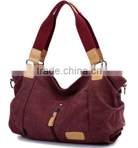 2014 Fashion design custom canvas bag tote bag wholesale canvas bag