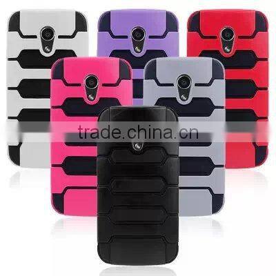 Hybrid Armor Bumper Cover Case ( TPU + Hard PC) for MOTO G2