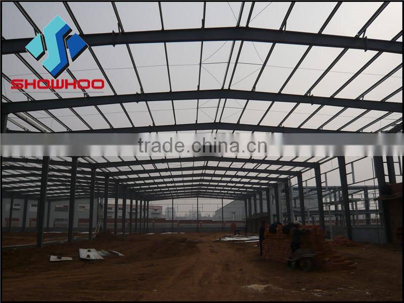 Construction design steel structure frame pre-engineered warehouse