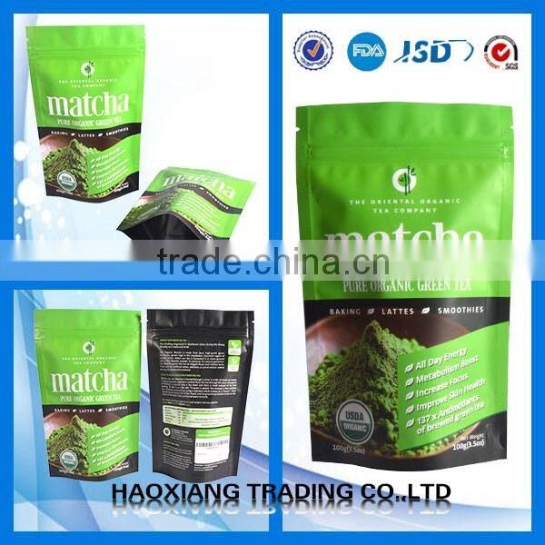 Environmental protecting Aluminum Foil Tin Tie Stand up Coffee Bean Packing Pouch stand up zipper bag