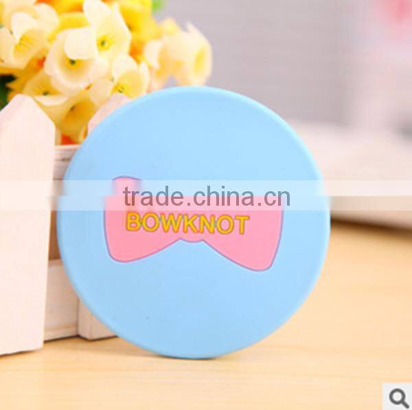 cheap personalized small cosmetic silicone mirror for gift