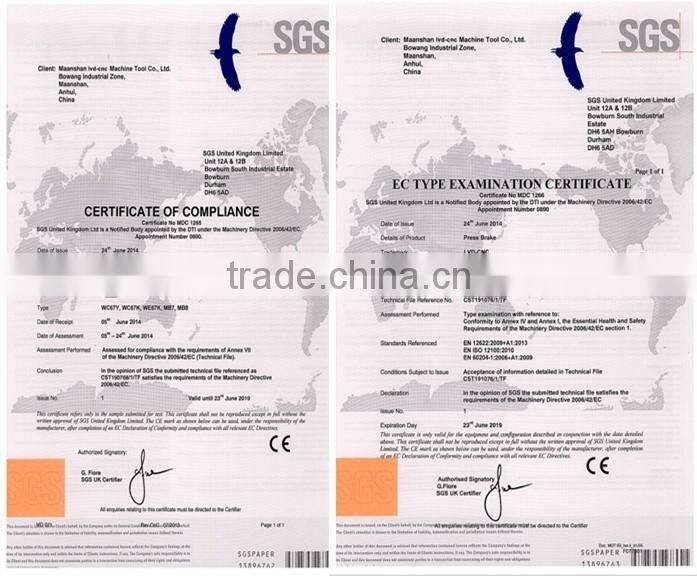 QC11K QC11Y 3200mm Hydraulic Guillotine Shearing Machine