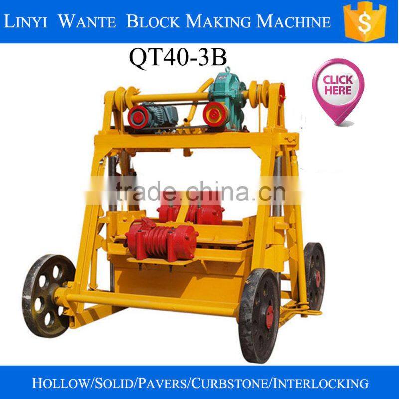 QT40-3 Egg laying brick machinery for small business