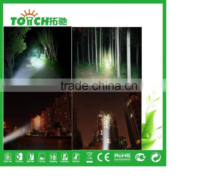 2000 Lumens XML T6 LED Flashlight Zoomable 1* 18650 self defense LED Flashlights