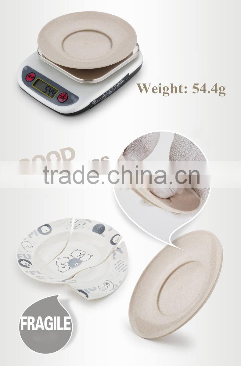 2015 New Product Best Demand Wheat Straw Dinner Plate