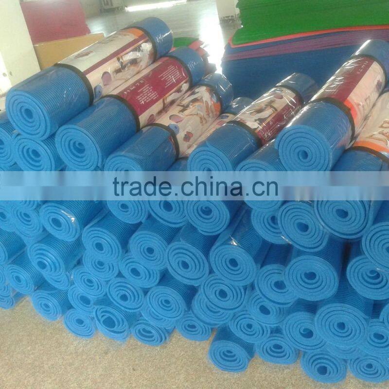 hot sale 2016 the new eco-friendly NBR yoga mat with high quality