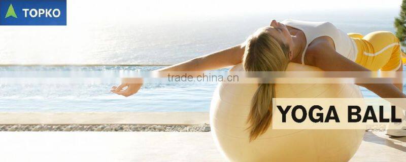 TOPKO Anti Burst Exercise Balance Exercise Ball with Base 50 cm with hand pump Yoga Gym Ball