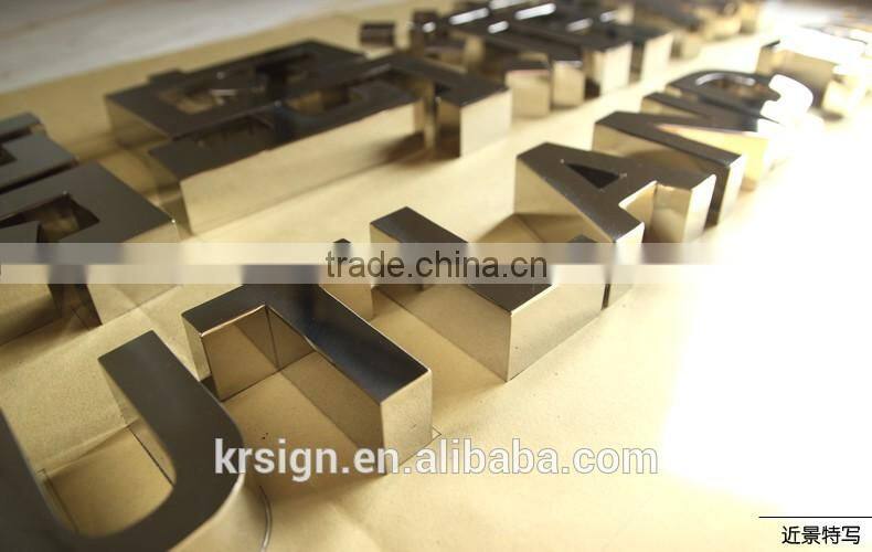 custom 3d letter outdoor sign for display at manufacture price