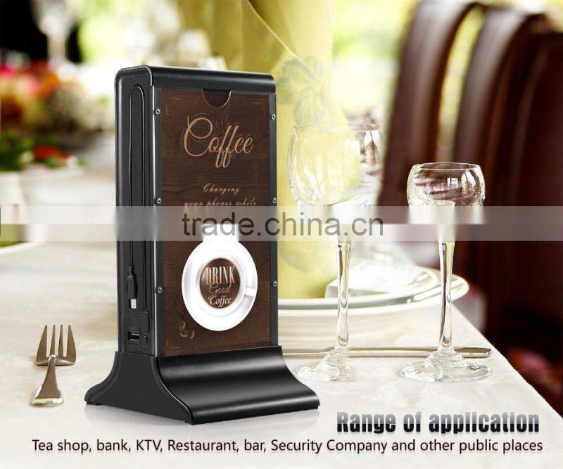 2016 Latest Portable Power Bank ,Mobile Power Bank 20800mah,Menu Holder Restaurant Power Bank Charger