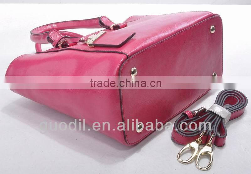 Shiny smooth leather bag 2014 latest design bags woman's handbags