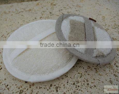 Terry rough linen white fabric