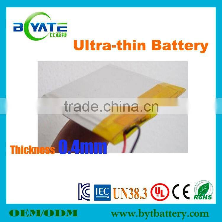 3.7v ultra thin lipo battery portable battery operated wearable devices wireless reverse camera