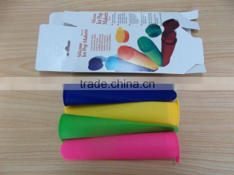 2015 Hot Selling 100% Food Grade Summer Silicone ice Pop Maker