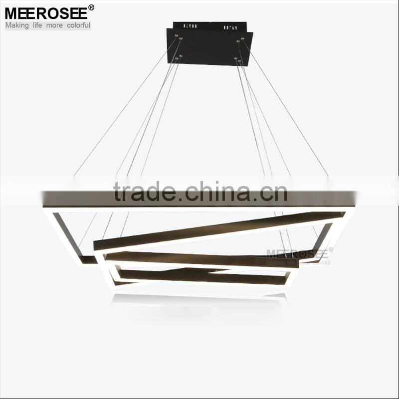 Meerosee Lighting Rectangular Pendant Light LED Luster Design Solutions International Chandelier MD83059