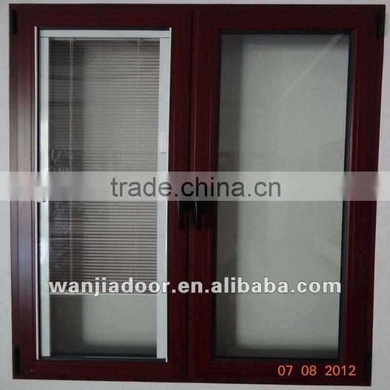 vertical hinged window/vertical opening window/foshan wanjia brand