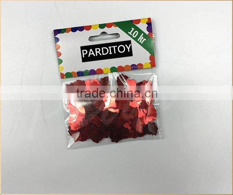 Craft metallic confetti custom confetti shape