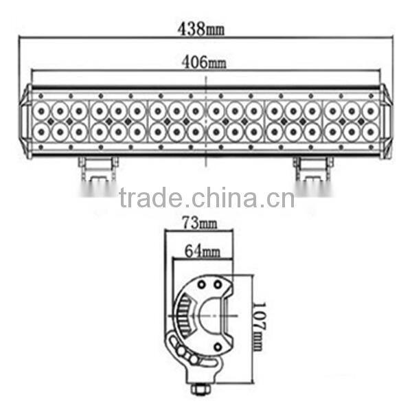 New super brightness 108W 17 inch off road led light bar cheap led work light