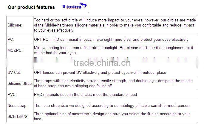 colorful new design swimming eyewear swimming goggles